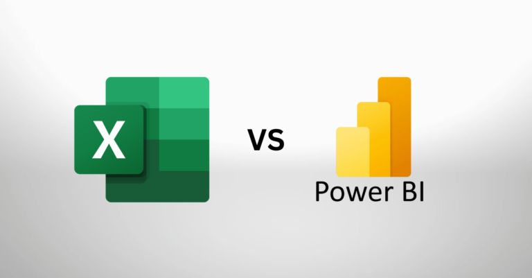 Excel vs Power Bi logos